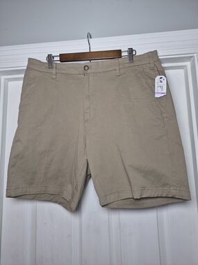 Nautica Men's Classic Khaki Shorts - Lightweight Casual Chino 38 NWT